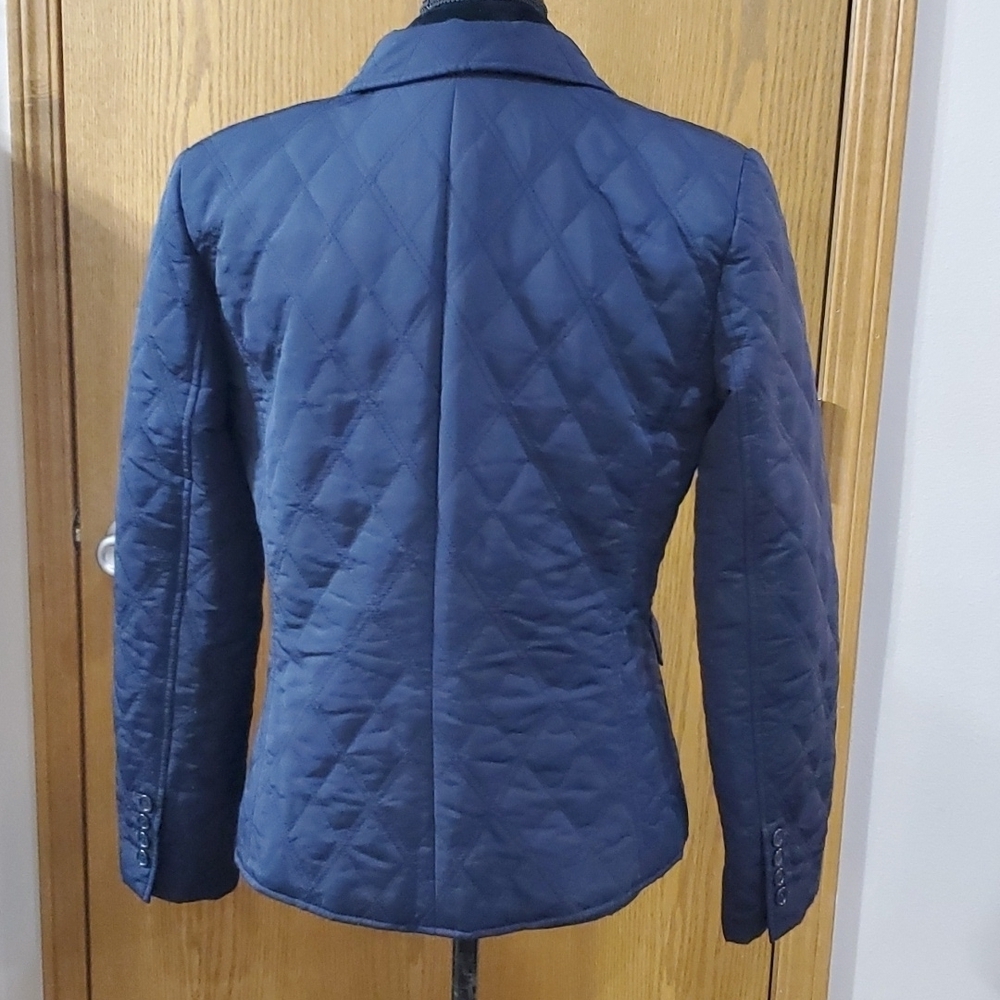 Brooks brothers quilted jacket navy blue euc - Picture 4 of 8